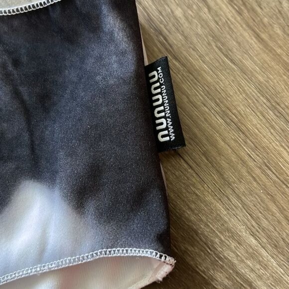 nununu ONE STRAP BIKINI Tue Dye Ruffle - Picture 3 of 5